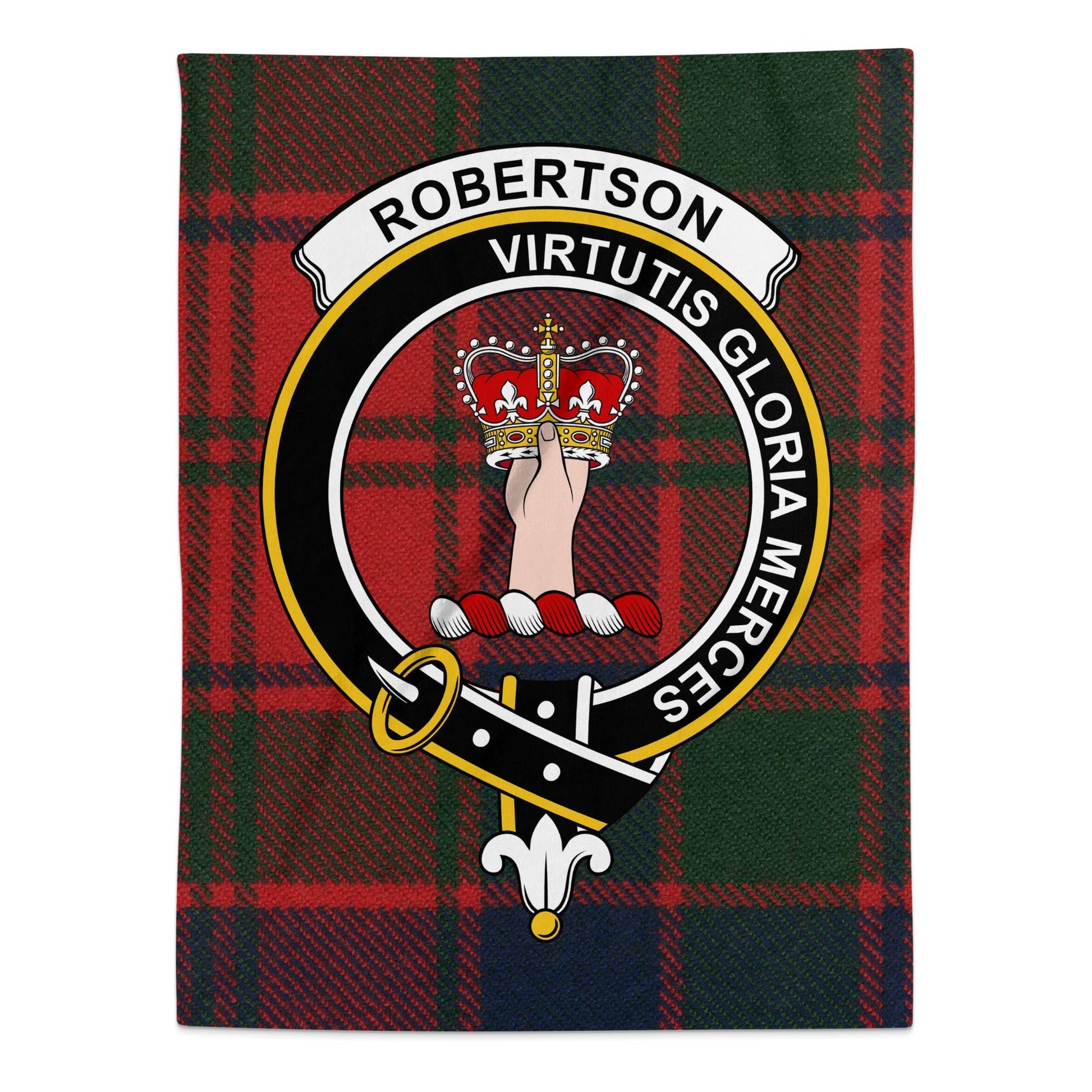 Physical Item Blankets / 30" x 40" Personalized Scottish Clan Crest Tartan Blankets