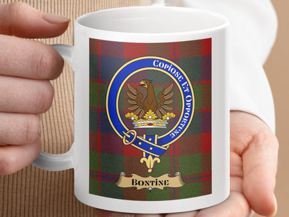 Physical Item Bontine Clan Scottish Tartan Crest Mug