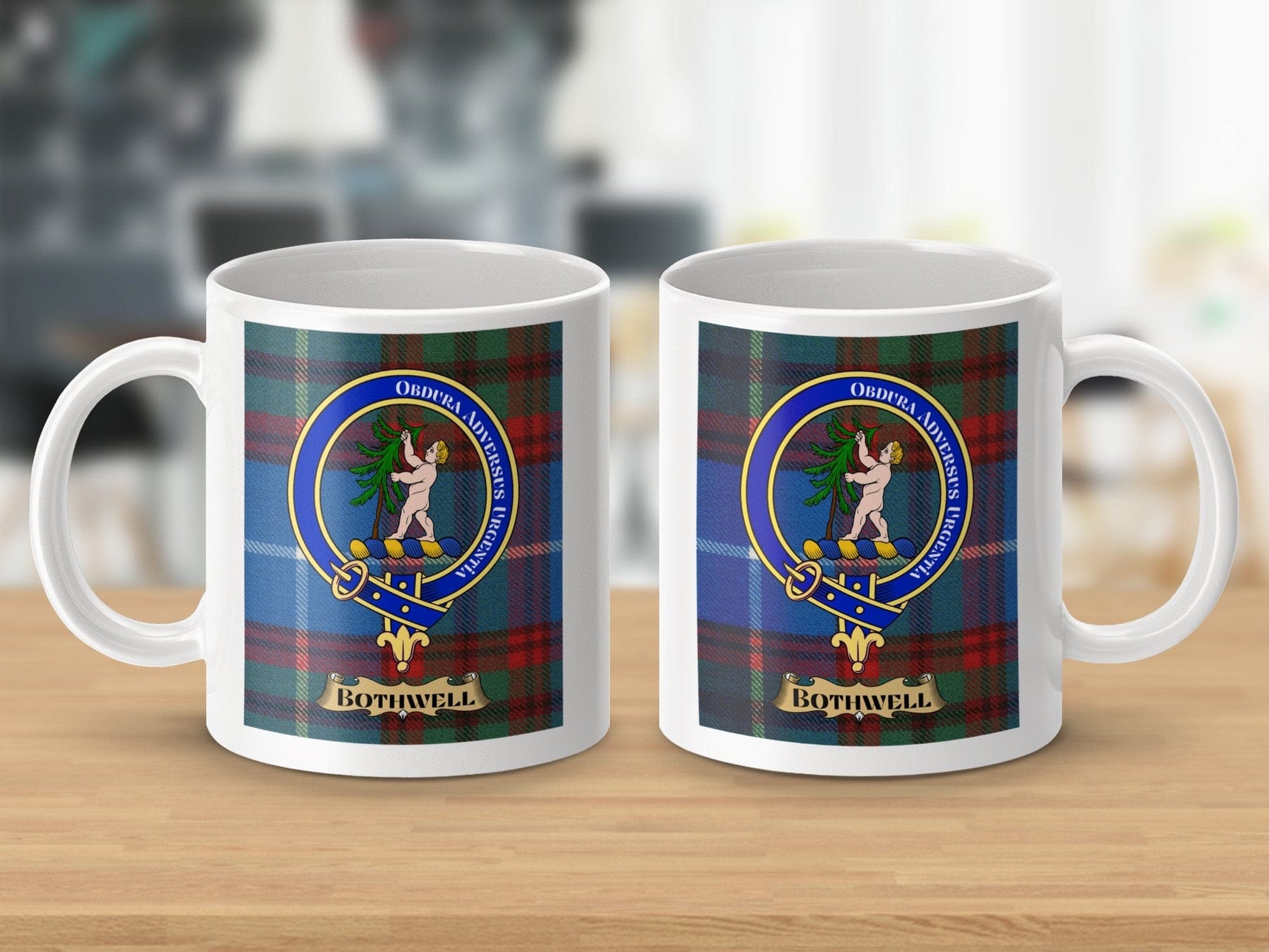 Physical Item Bothwell Clan Scottish Tartan Crest Mug