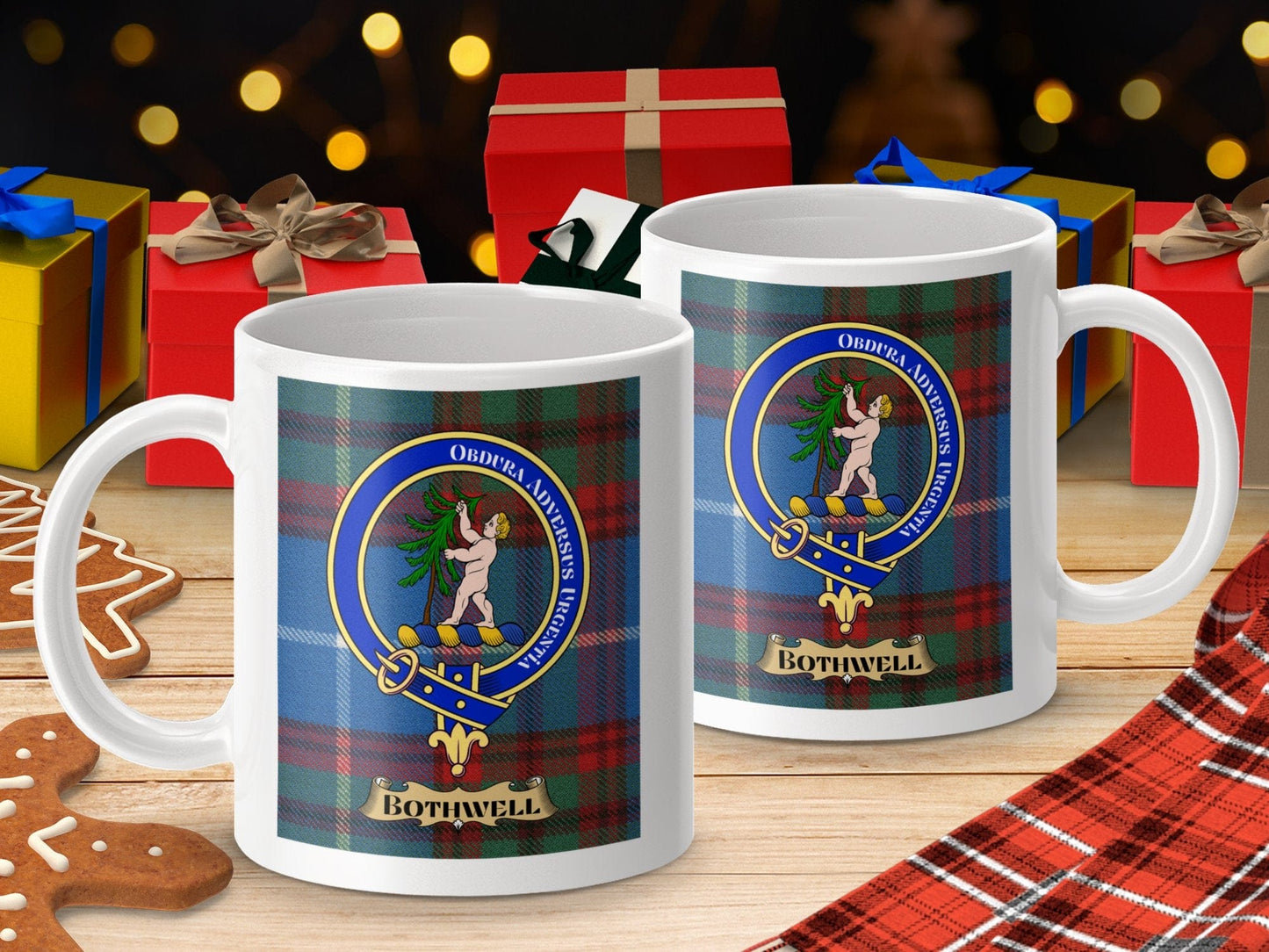 Physical Item Bothwell Clan Scottish Tartan Crest Mug