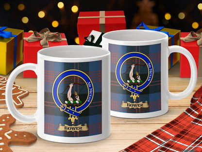 Physical Item Bower Clan Scottish Tartan Crest mug