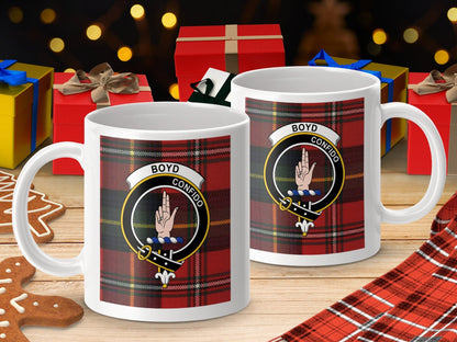 Physical Item Boyd Clan Scottish Tartan Confido Coffee Mug