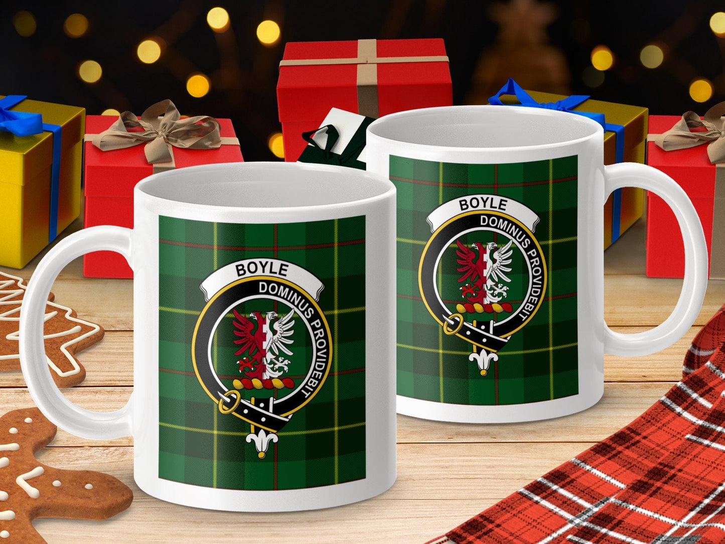 Physical Item Boyle Clan Scottish Tartan Crest Mug