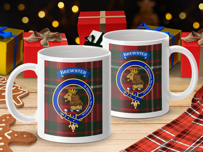 Physical Item Brewster Clan Scottish Tartan Crest Mug