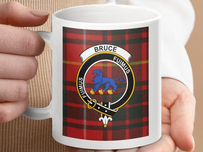 Physical Item Bruce Clan Scottish Tartan Crest Mug