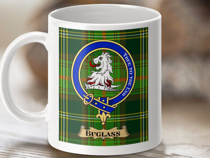 Physical Item Buglass Clan True To The End Tartan Mug