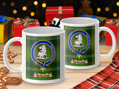 Physical Item Buglass Clan True To The End Tartan Mug