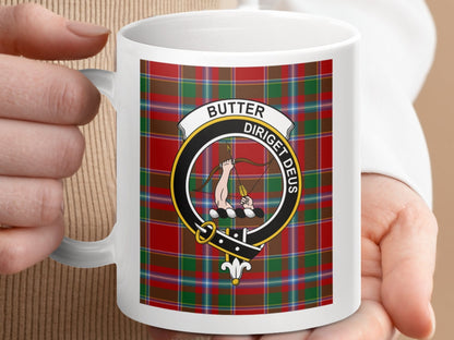 Physical Item Butter Clan Scottish Tartan Crest Mug