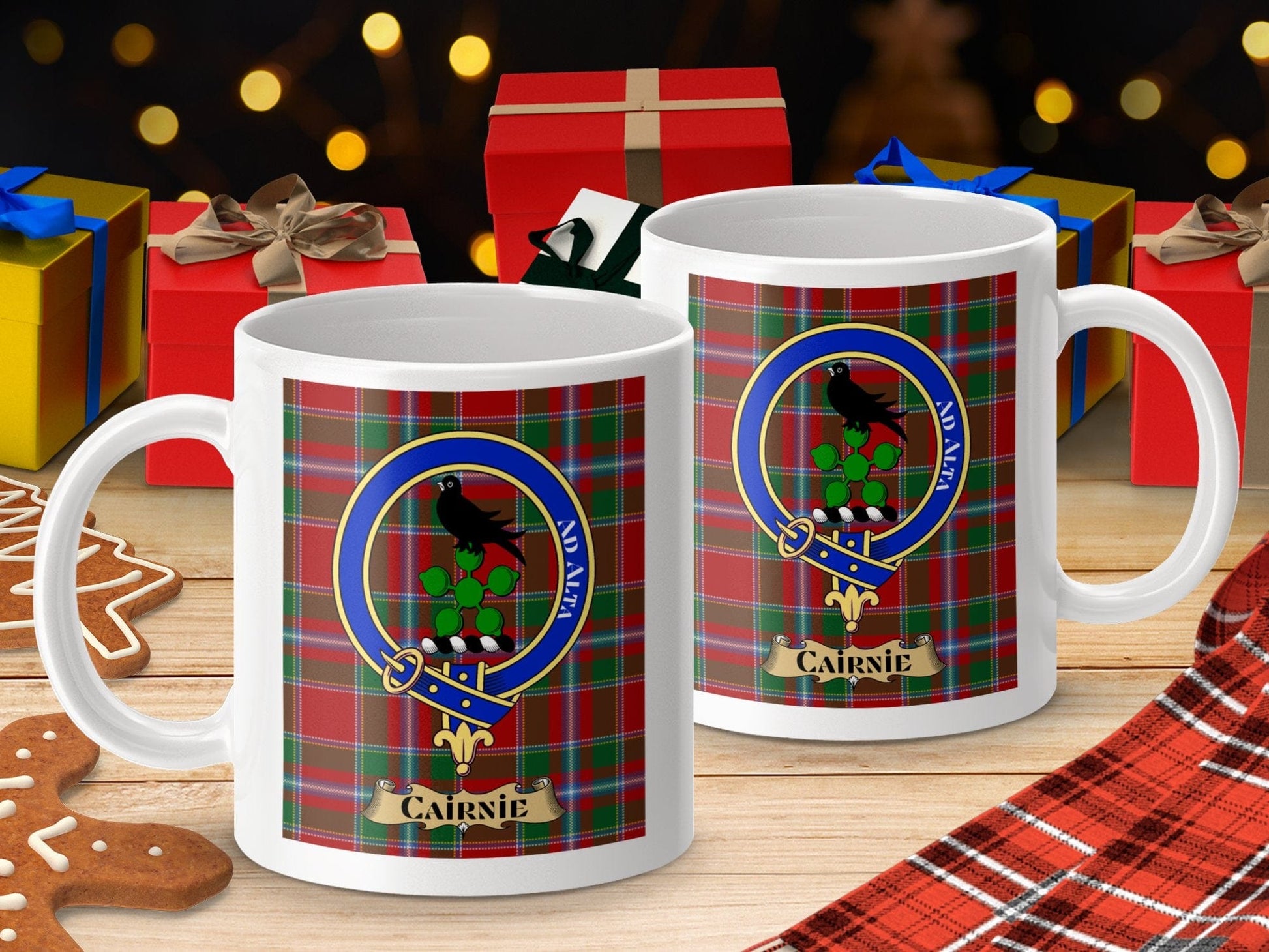 Physical Item Cairnie Clan Scottish Tartan Crest Mug