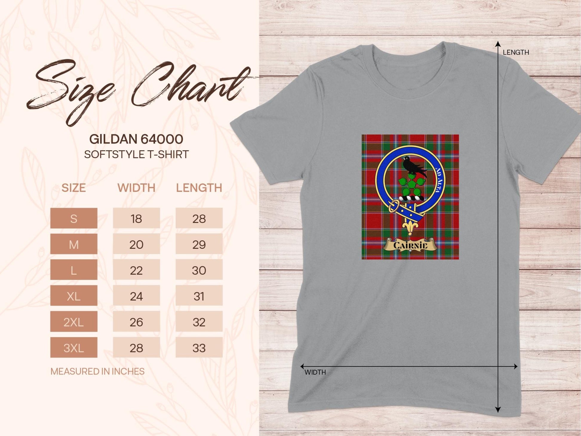 Physical Item Cairnie Clan Scottish Tartan Crest Unisex T-Shirt