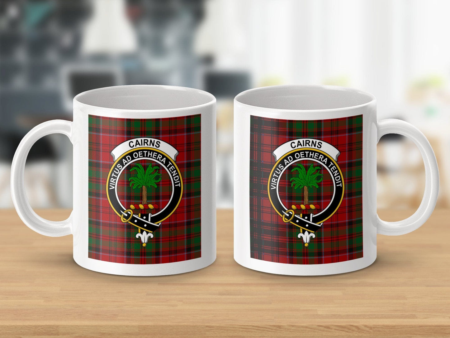 Physical Item Cairns Clan Scottish Tartan Crest Mug