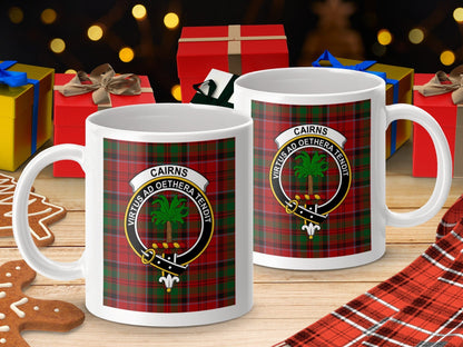 Physical Item Cairns Clan Scottish Tartan Crest Mug