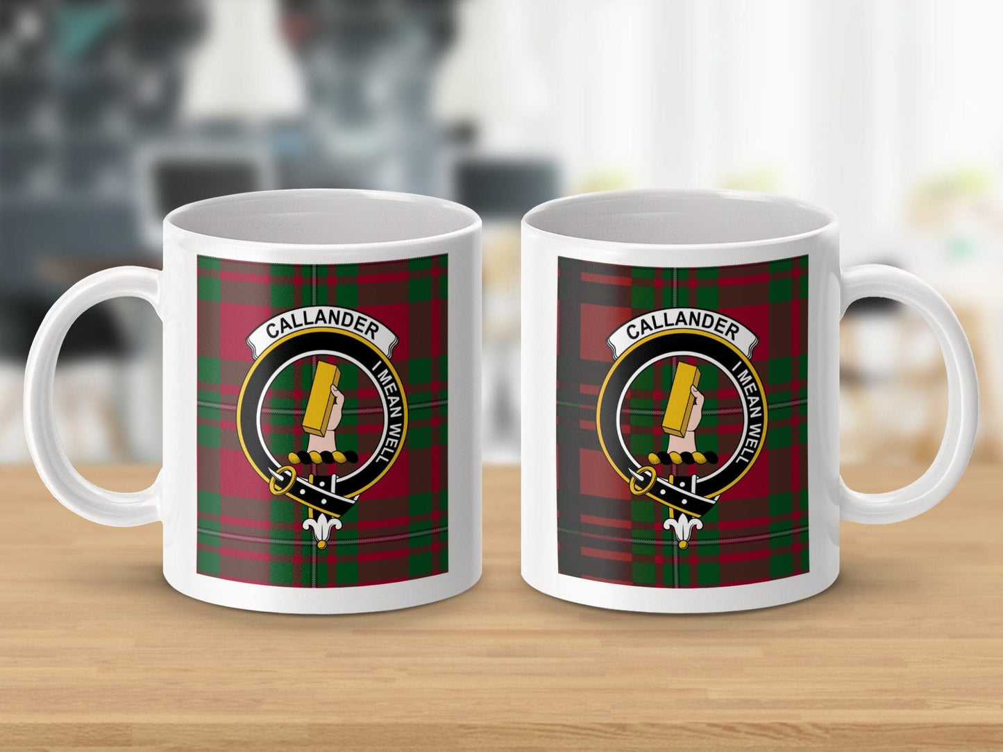 Physical Item Callander Clan Scottish Tartan Crest Mug