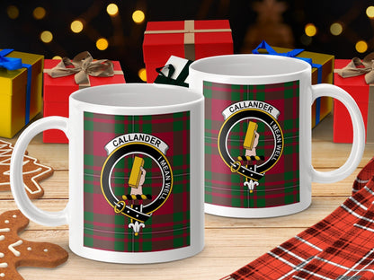 Physical Item Callander Clan Scottish Tartan Crest Mug