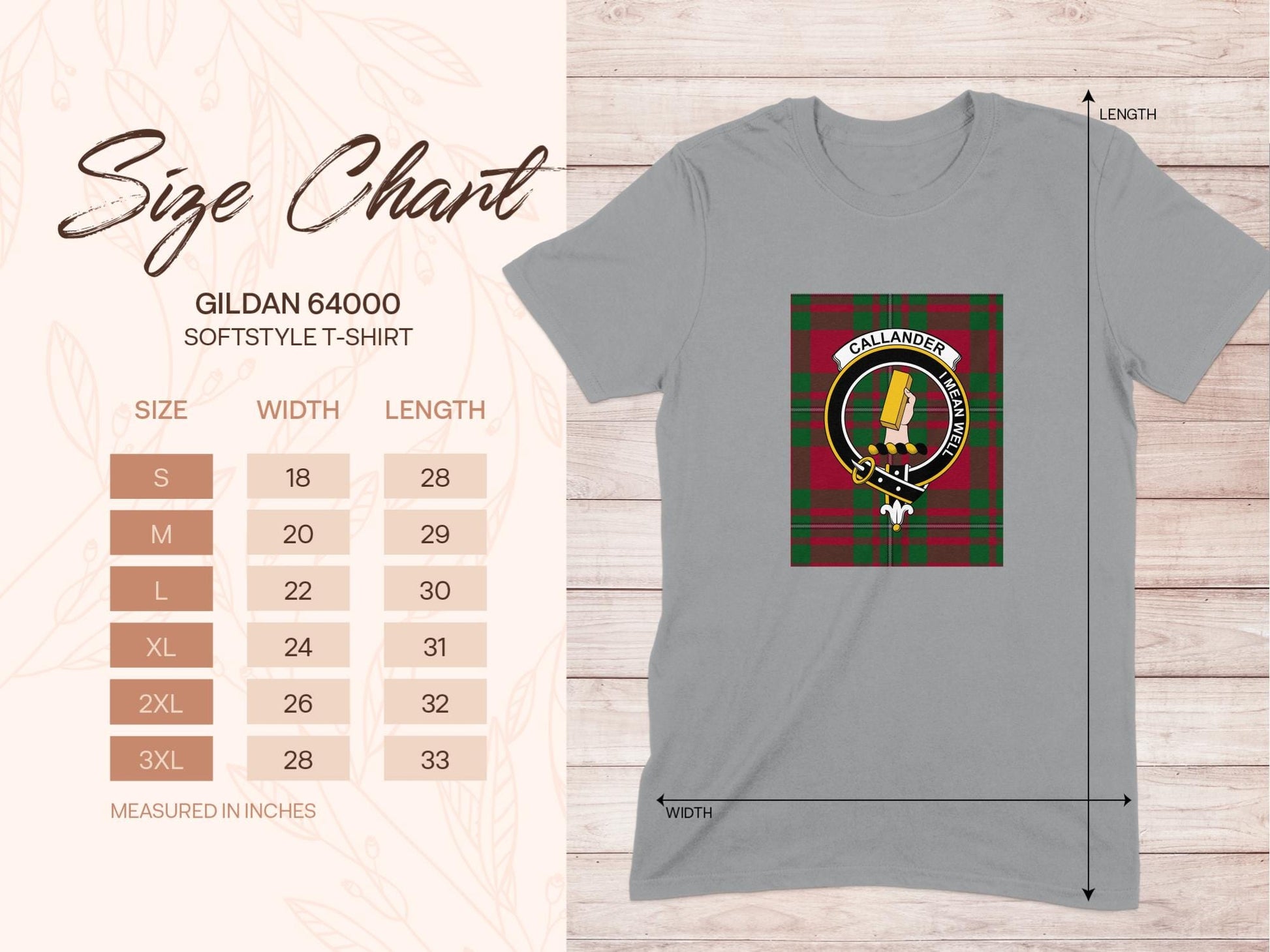 Physical Item Callander Clan Scottish Tartan Crest Unisex T-Shirt