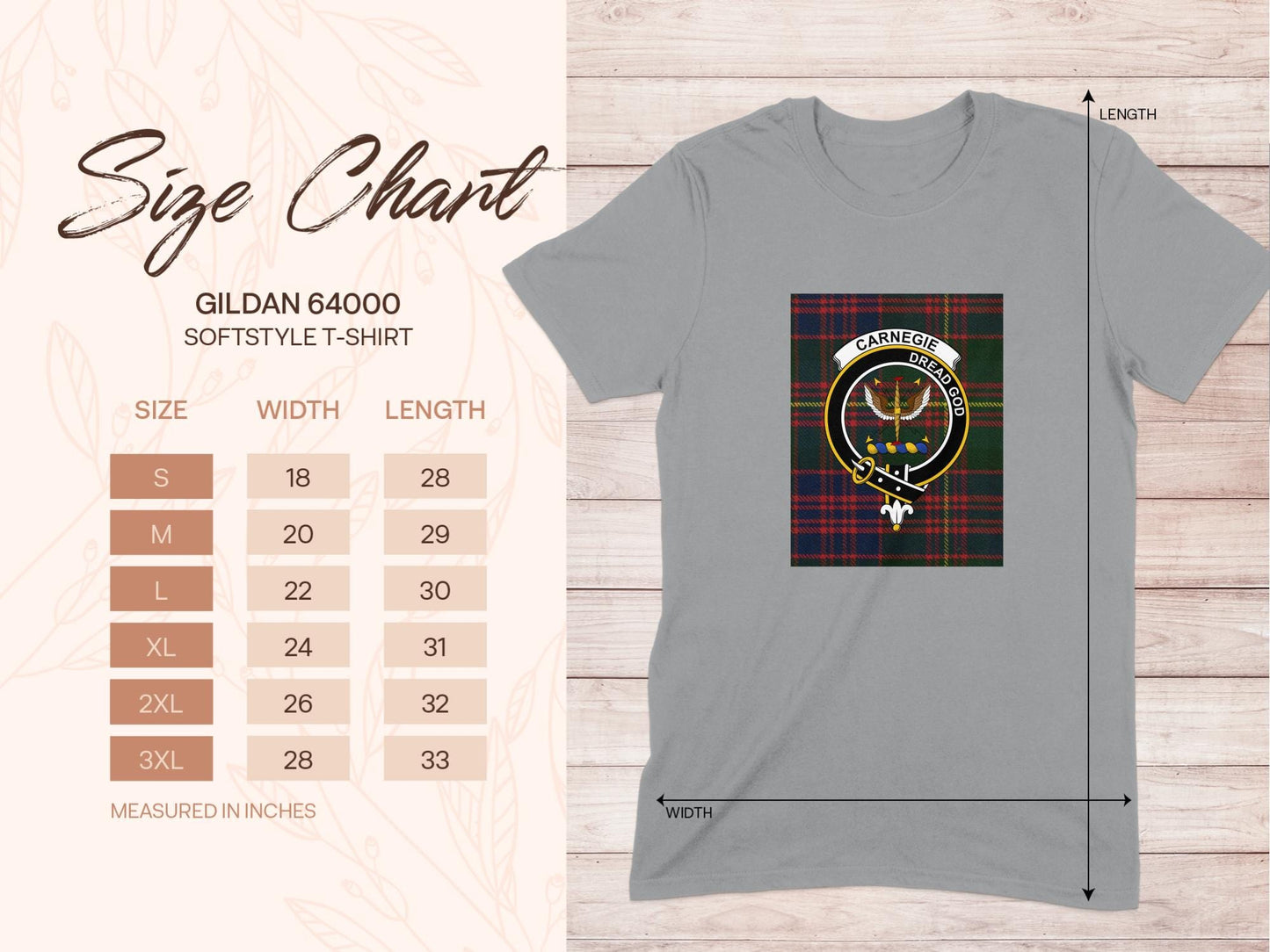 Physical Item Carnegie Clan Scottish Tartan Crest Unisex T-Shirt