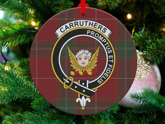 Physical Item Carruthers Promptus et Fidelis Clan Crest Ornaments