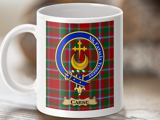 Physical Item Carse Clan Scottish Tartan Crest Mug