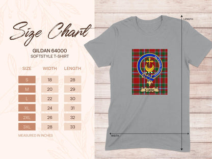 Physical Item Carse Clan Scottish Tartan Crest Unisex T-Shirt