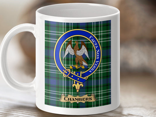 Physical Item Chambers Clan Scottish Tartan Crest mug