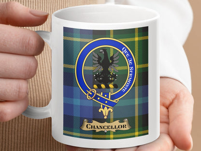 Physical Item Chancellor Scottish Clan Tartan Crest Mug