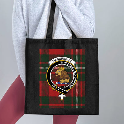 Physical Item Clan MacGregor Scottish Crest Tartan Tote Bag