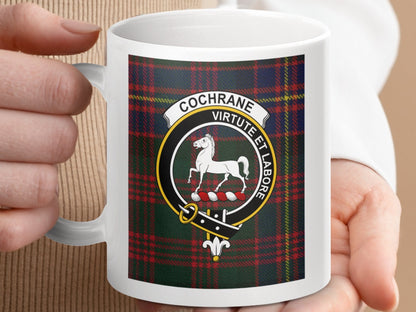 Physical Item Cochrane Clan Scottish Tartan Crest Mug