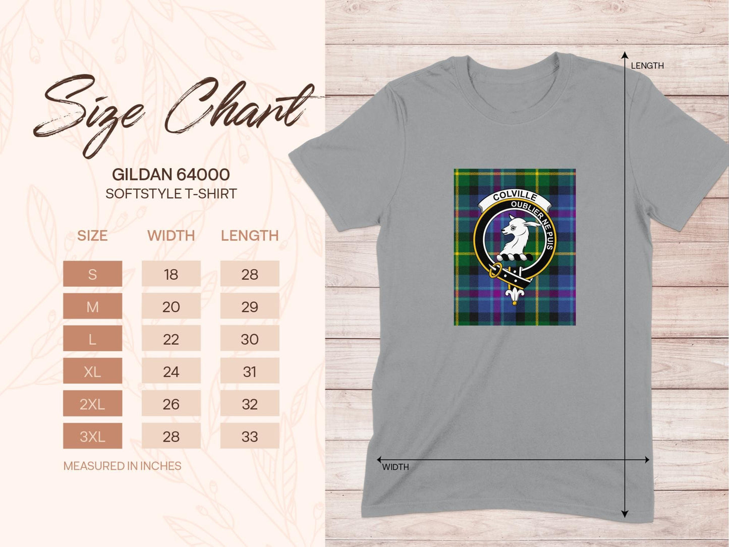 Physical Item Colville Clan Scottish Tartan Crest Unisex T-Shirt