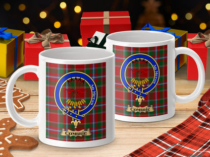 Physical Item Combrie Clan Scottish Tartan Crest Mug