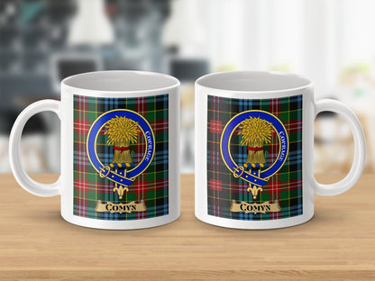 Physical Item Comyn Clan Scottish Tartan Crest Courage Mug