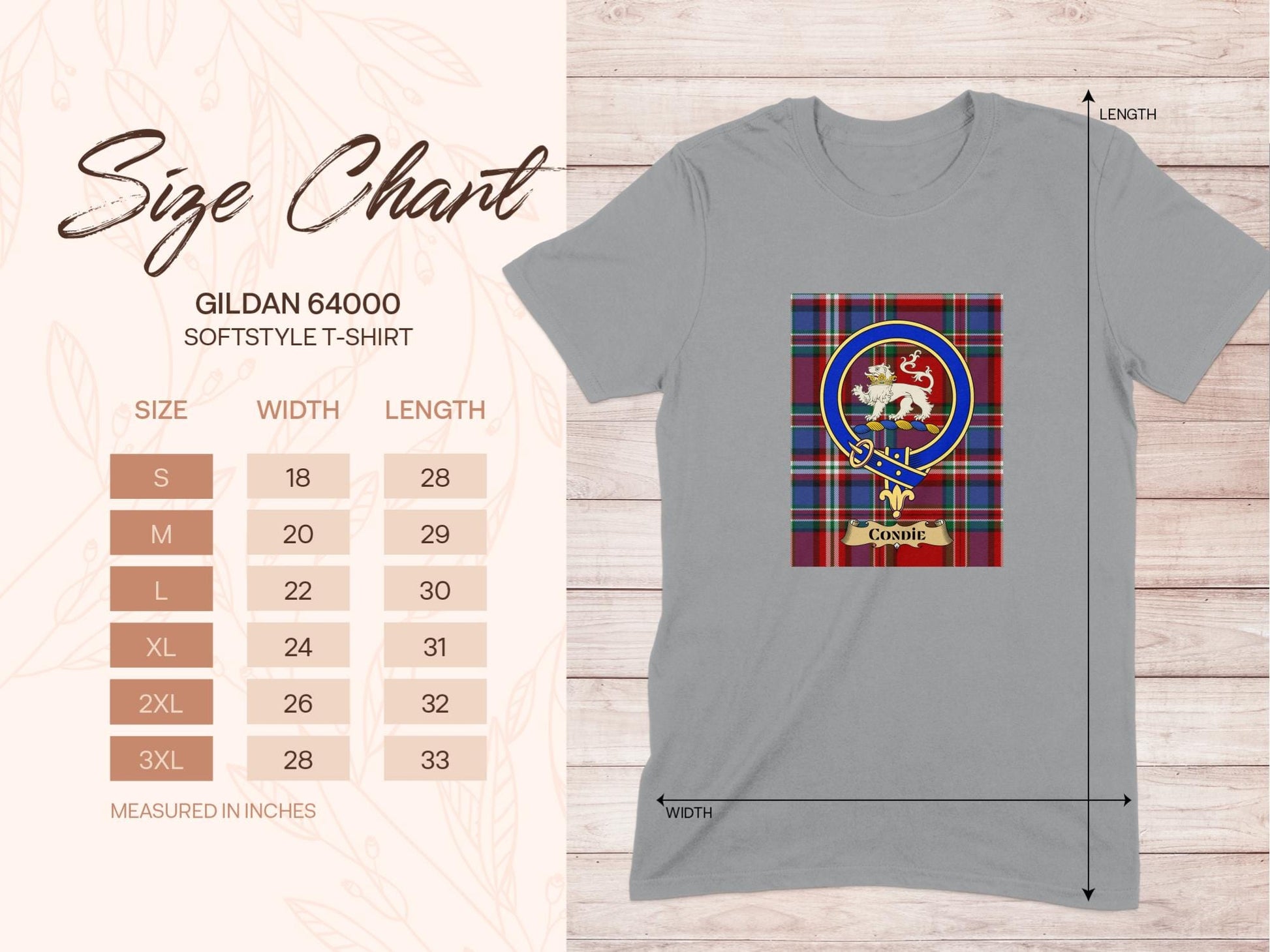 Physical Item Condie Clan Scottish Tartan Crest Unisex T-Shirt