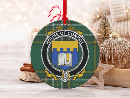 Physical Item Conroy Crest Irish Tartan Christmas Ornament Decoration Ornaments