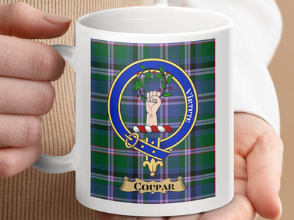 Physical Item Coupar Clan Scottish Tartan Crest Mug