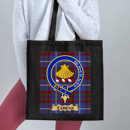 Physical Item Cowan Clan Scottish Tartan Background Tote Bag