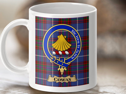 Physical Item Cowan Clan Scottish Tartan Crest Mug