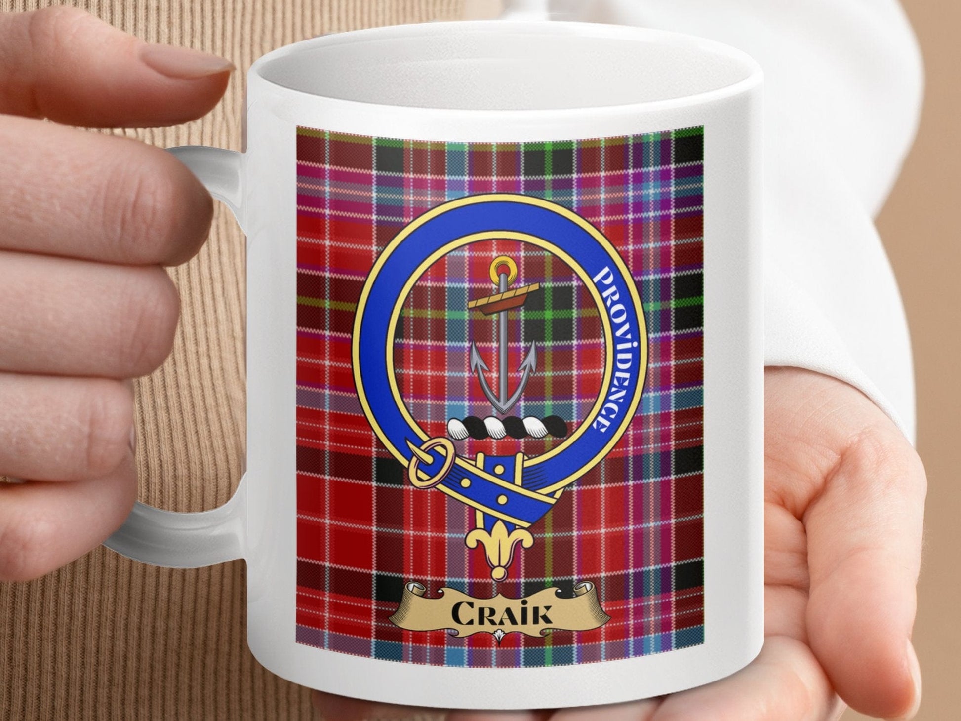 Physical Item Craik Scottish Clan Tartan Design Mug