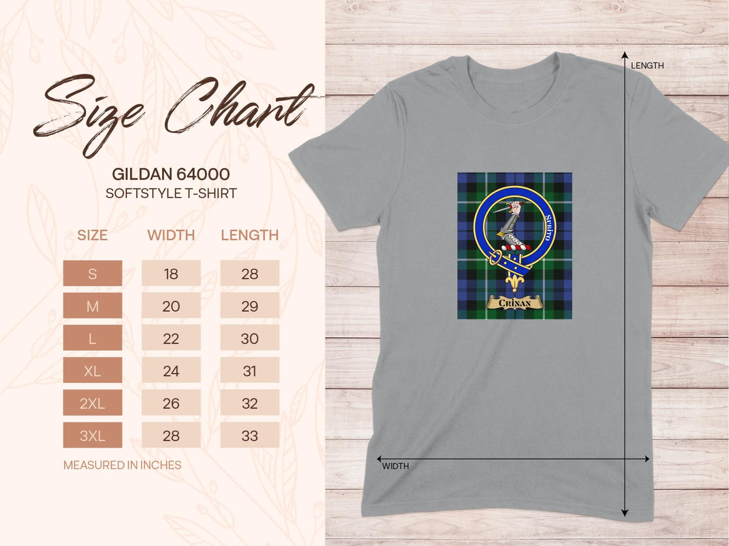 Physical Item Crinan Subito Scottish Clan Crest T-Shirt