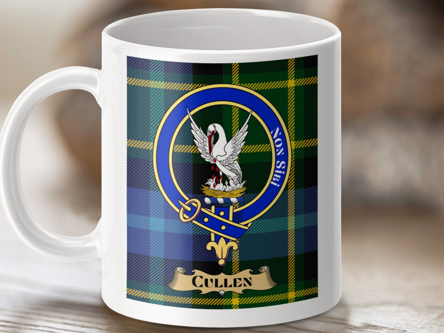 Physical Item Cullen Clan Scottish Tartan Crest Mug