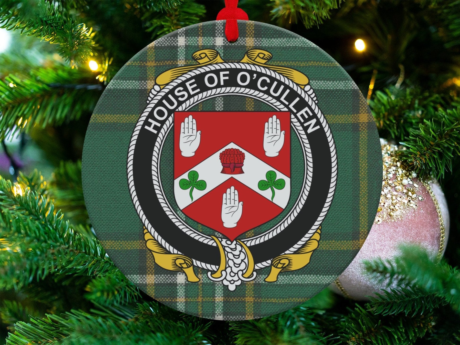 Physical Item Cullen Crest Irish tartan Christmas ornament decoration Ornaments