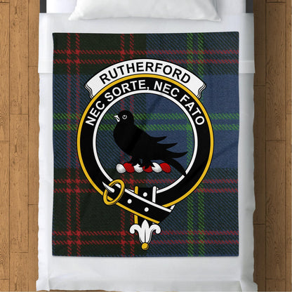 Physical Item Custom Scottish Clan Crest Tartan Blanket - Two Fabric Options - Choose Any Clan