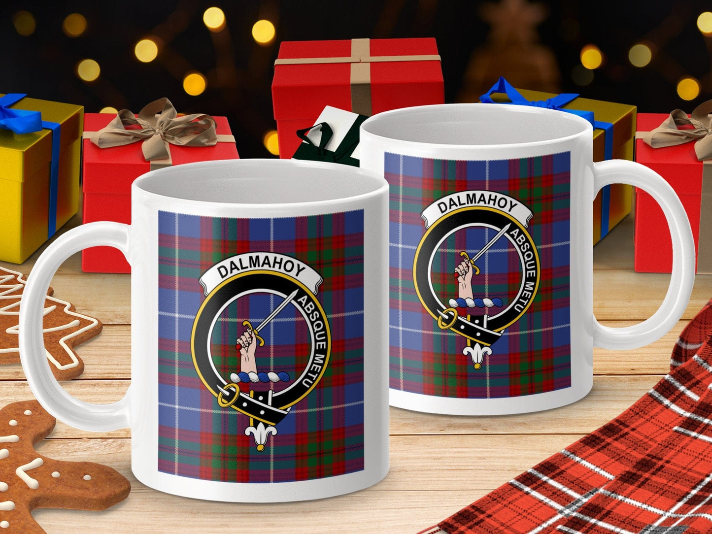 Physical Item Dalmahoy Clan Scottish Tartan Crest Mug