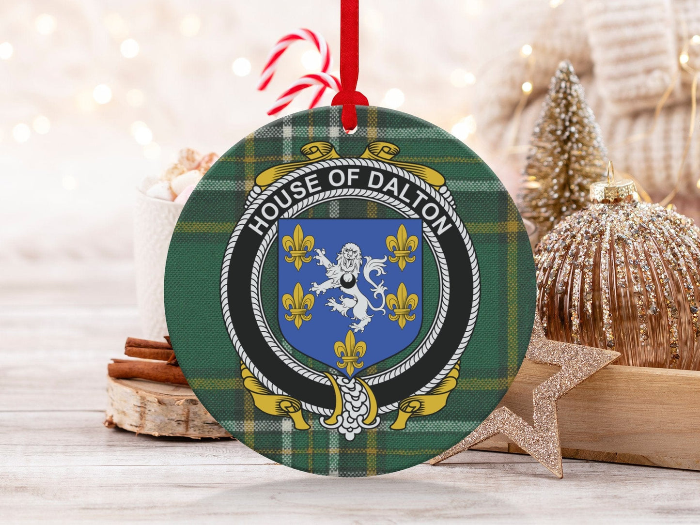 Physical Item Dalton Crest Irish tartan Christmas Ornament Decoration