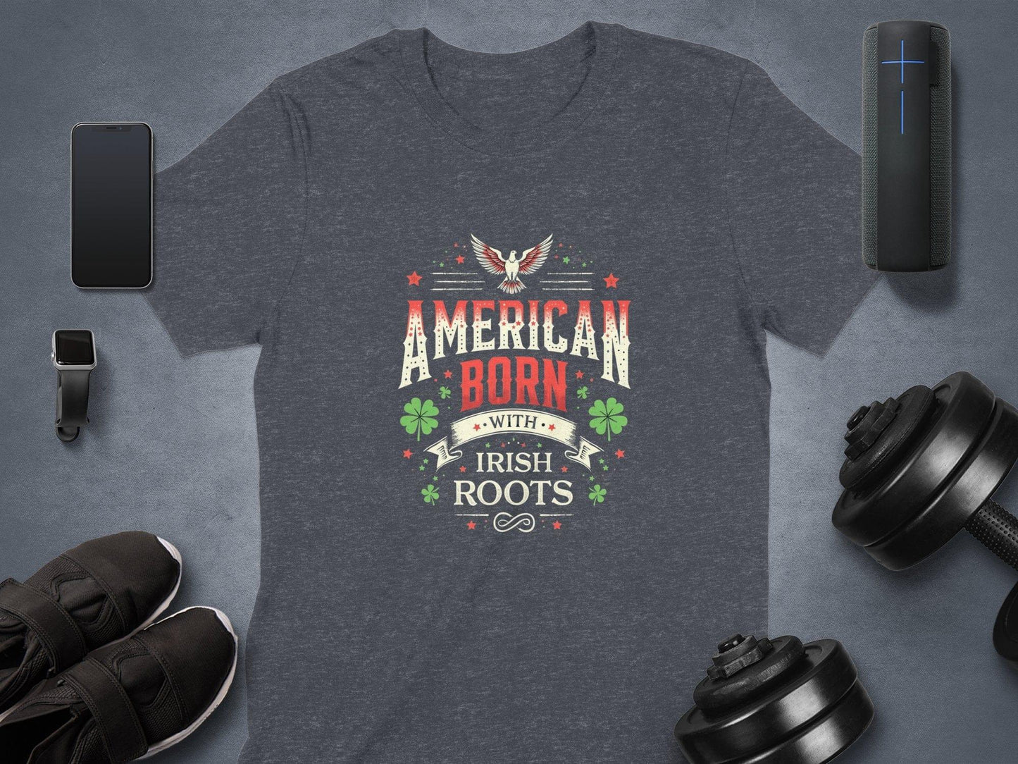Celebrate Heritage and Pride American Born Irish Roots T-Shirt - Celtic Ancestry Gifts