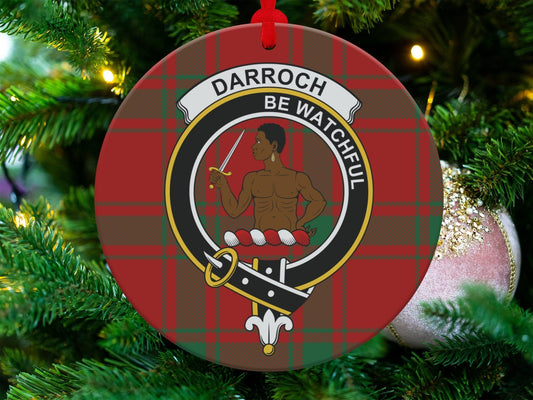 Physical Item Darroch Scottish Clan Crest Christmas Tree Ornaments