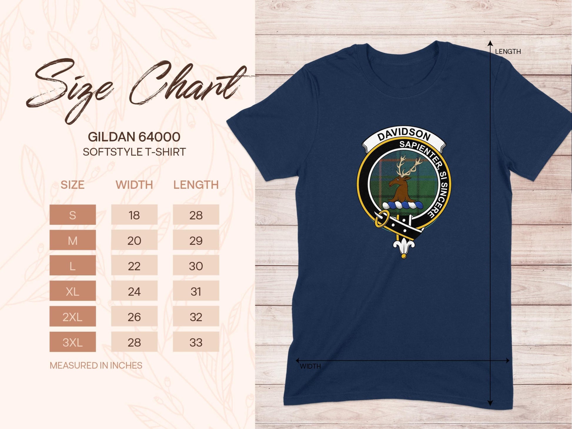 Davidson Clan Scottish Tartan Crest T-Shirt - Celtic Ancestry Gifts