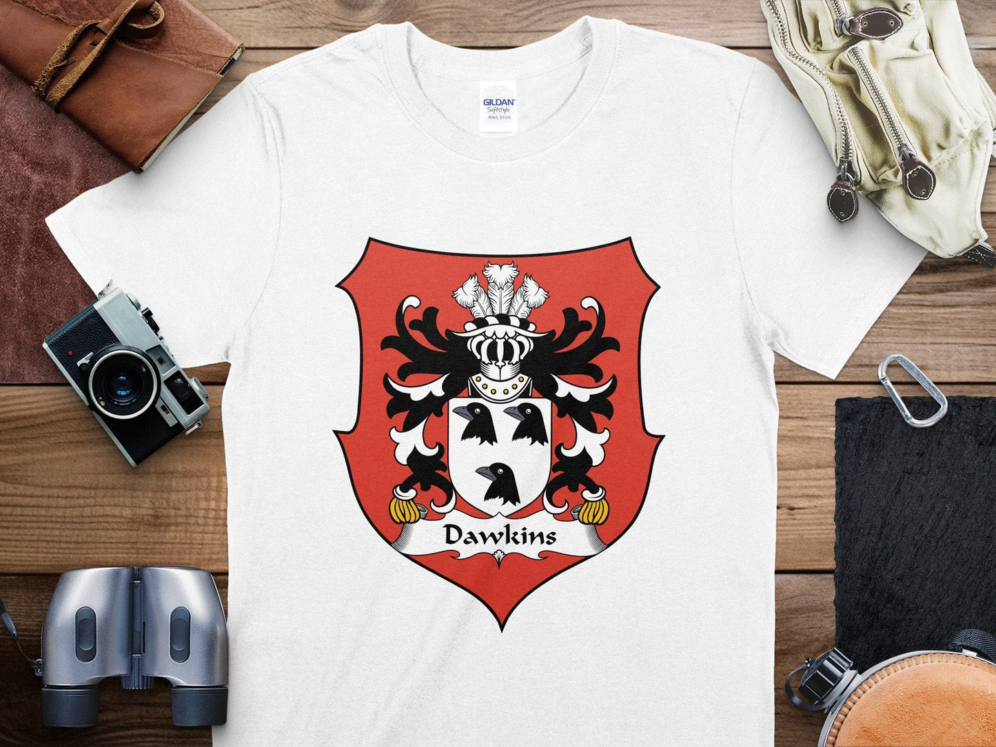 Physical Item Dawkins Family Crest T-Shirt