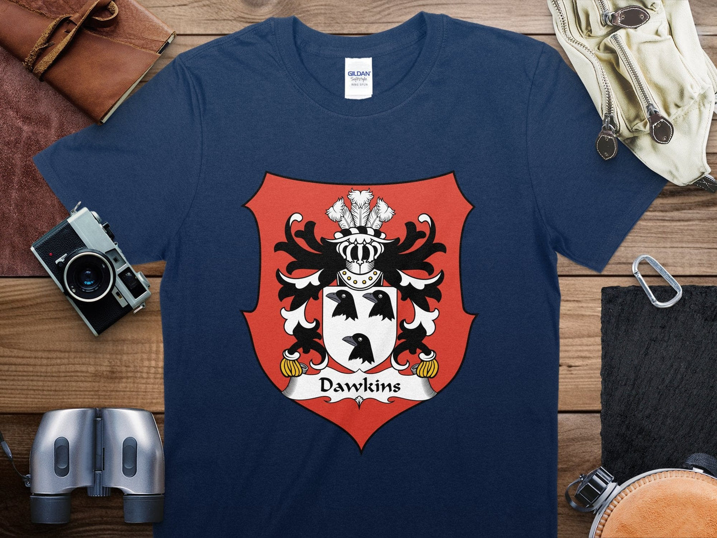 Physical Item Dawkins Family Crest T-Shirt