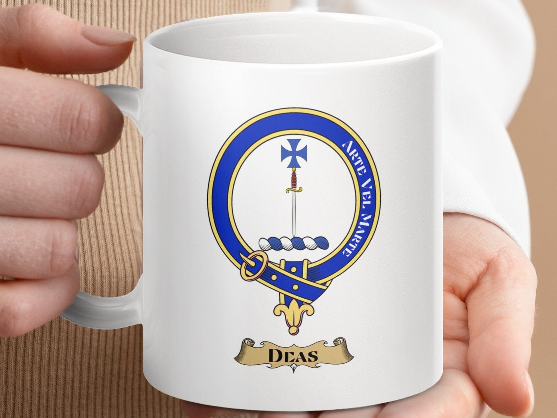 Physical Item Deas Clan Scottish Tartan Crest mug