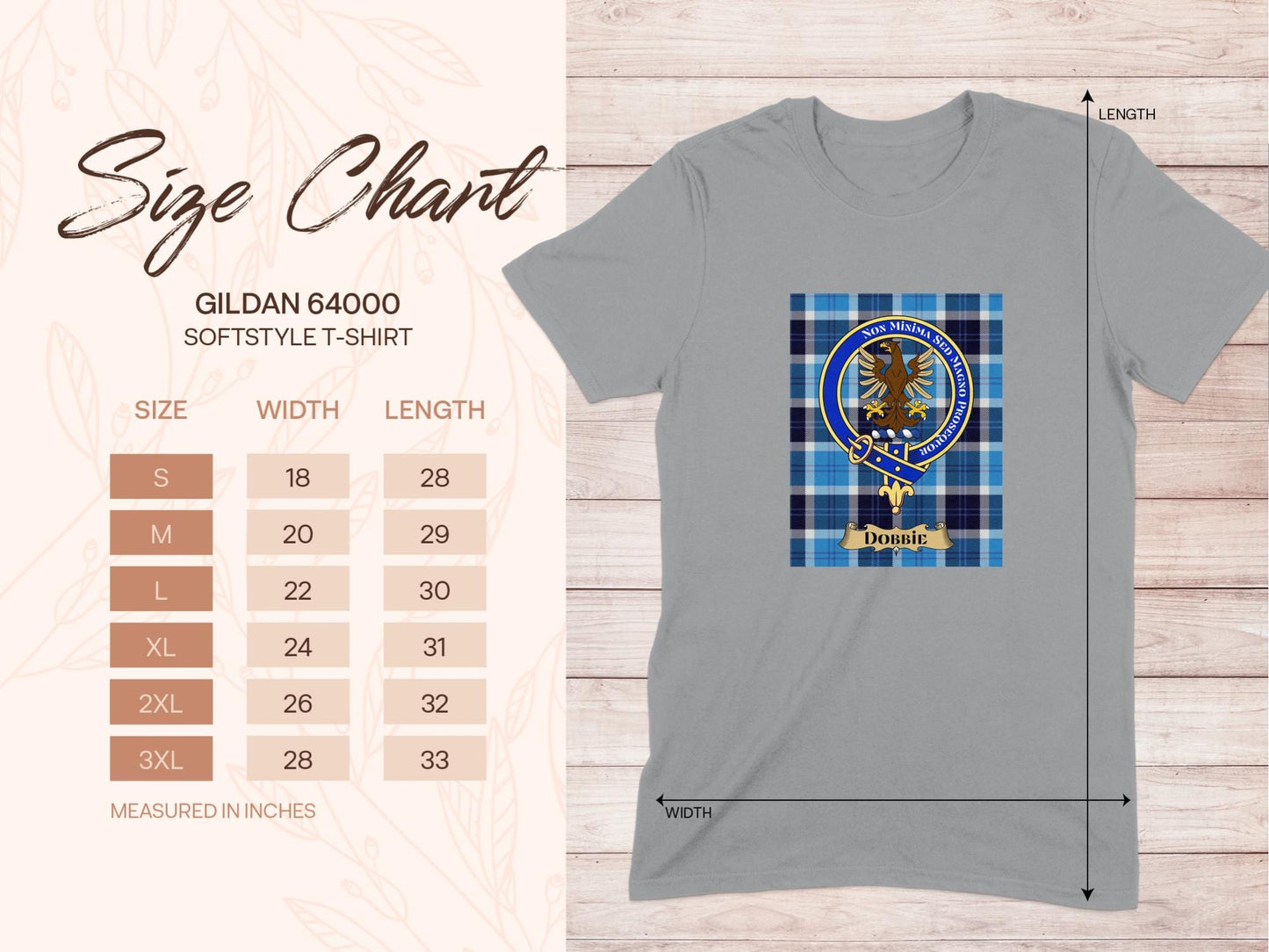 Physical Item Dobbie Clan Scottish Tartan Crest Unisex T-Shirt