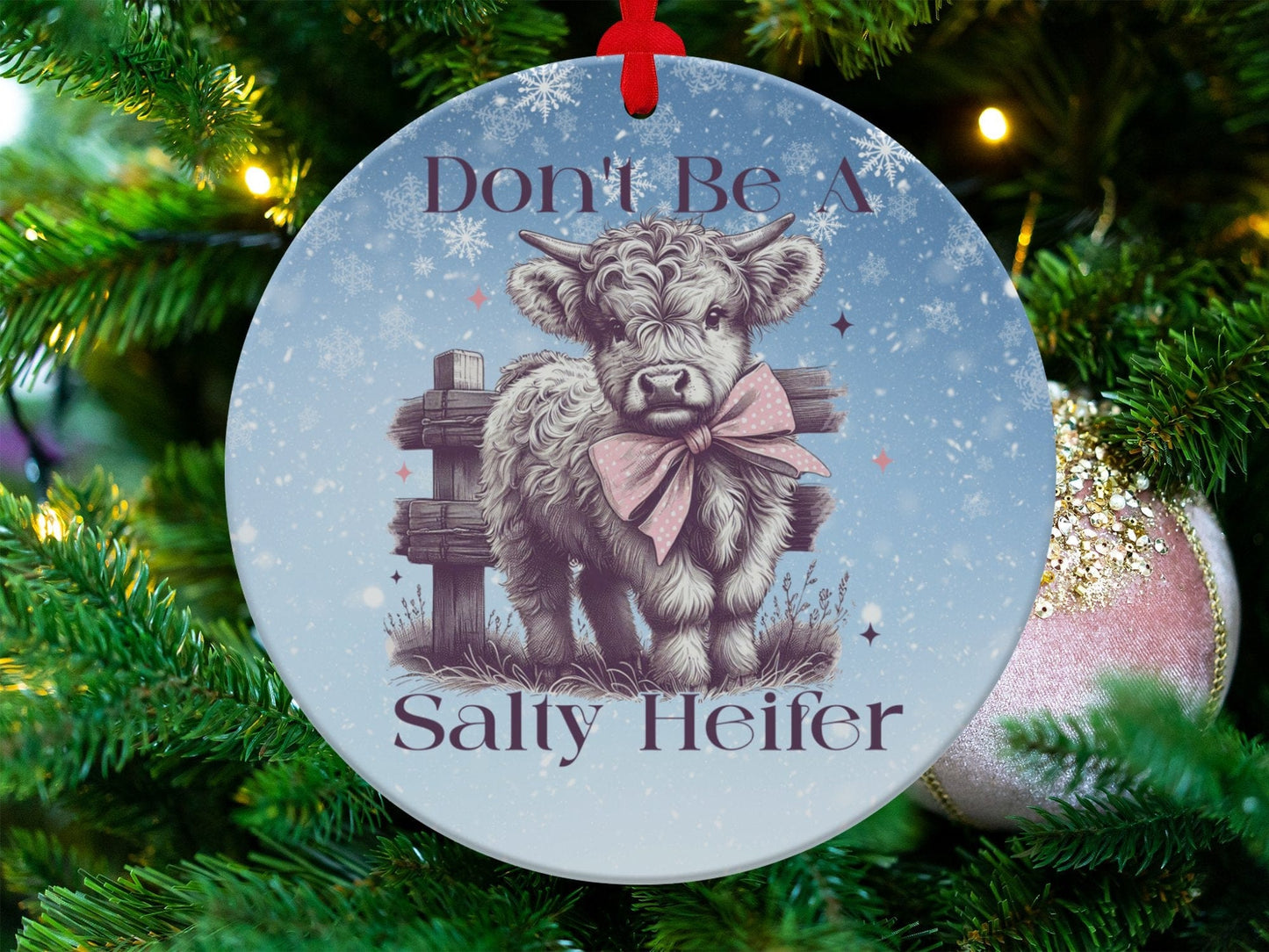 Physical Item Don't Be A Salty Heifer Highland Cow T-Shirts